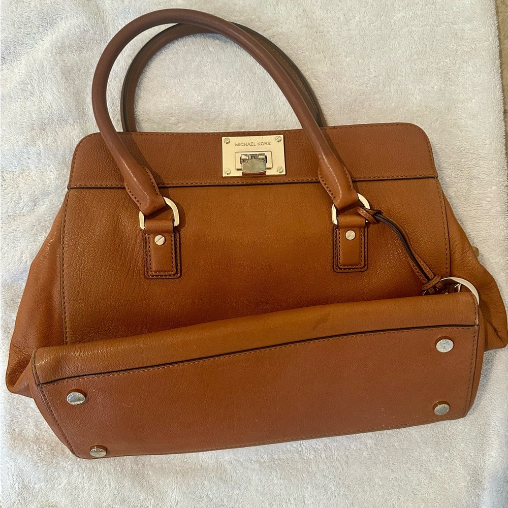 Michael Kors Tan Leather Satchel